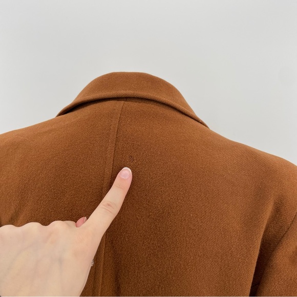 Rare Vintage Jaeger Blazer Jacket Tan Wool & Camel Hair Buttoned M - Picture 4 of 8